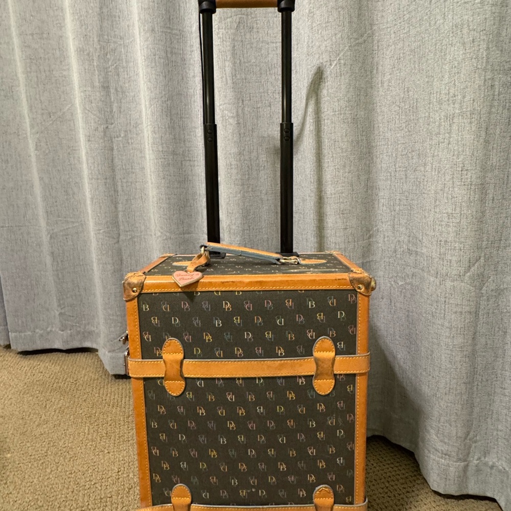 Dooney & Bourke Brown and Black Travel Bag with Signature Design